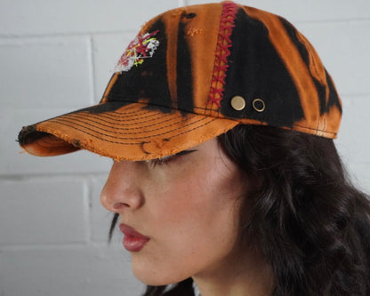 "Rust" upcycled cap