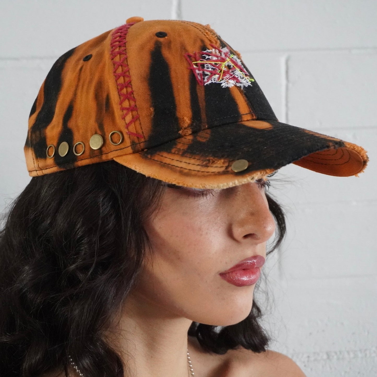 "Rust" upcycled cap