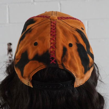 "Rust" upcycled cap