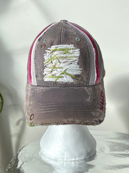 "Pistachio" upcycled cap