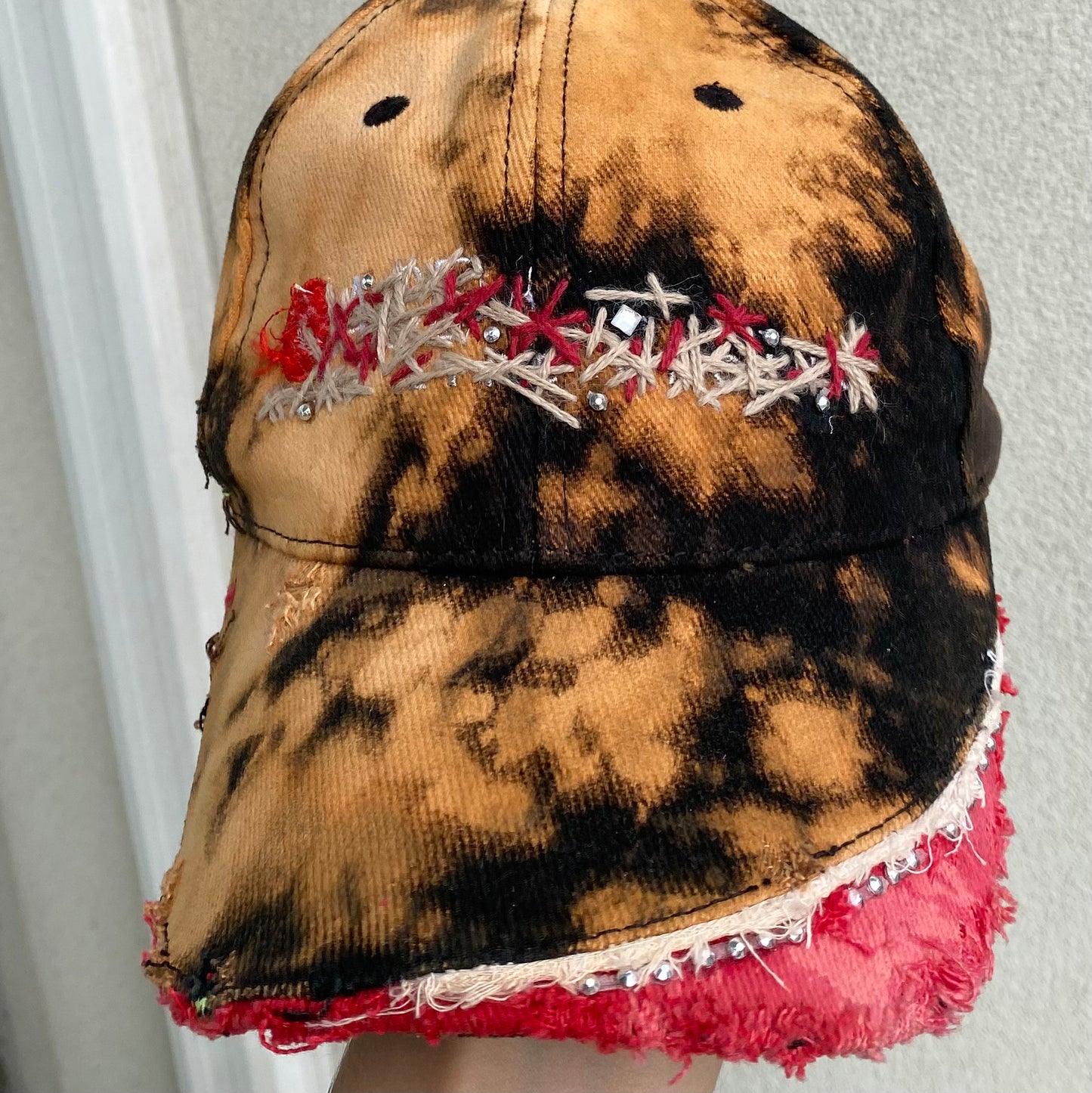 "Stray" upcycled cap